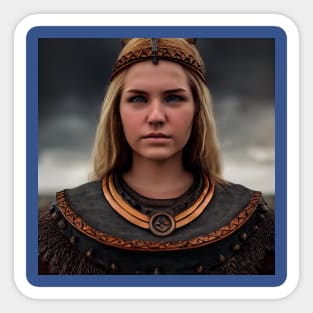 Viking Shield Maiden Sticker